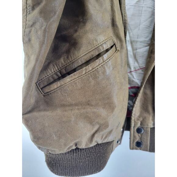 Rare pattern Vintage Aeropostale Leather Flight Plane Military Map M - Picture 8 of 9